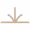 Ekena Millwork Richland Smooth Timber Gable Bracket, Douglas Fir, 108"W x 58"H x 3 1/2"D x 5 1/2"F, 13/12 Pitch GBW108X58X0406RIC00SDF - alternate 1